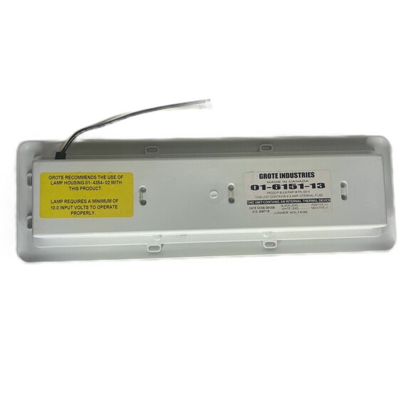 White 18" Dome Light LED WhiteLight Recessed Mount  Grote 01-6151-13 - Picture 4 of 4